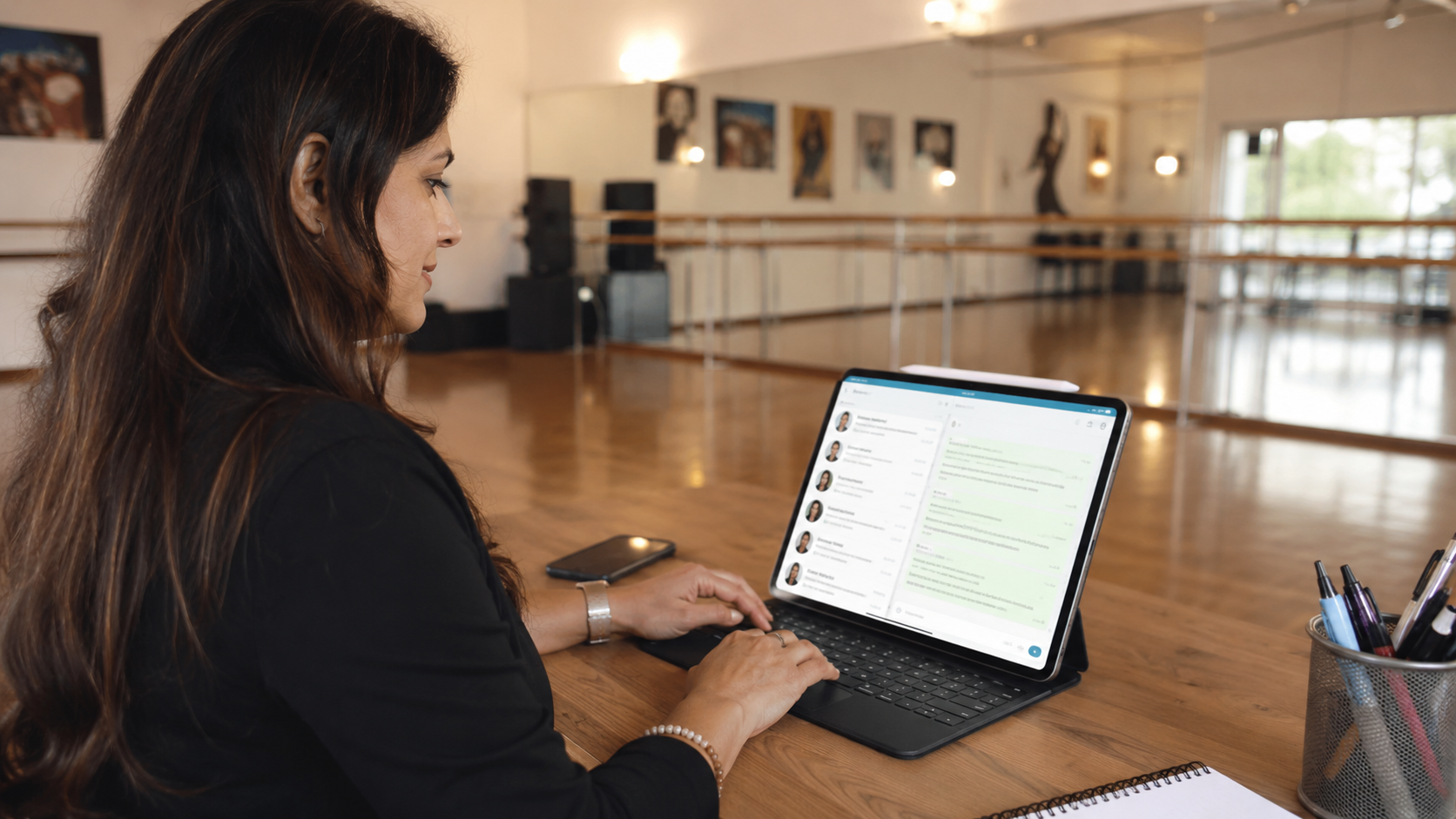 WhatsApp recordatorios masivos para academia de baile — Admidance